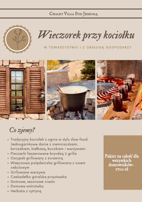 Chalet Villa Pod Jemiola Szczawnica Extérieur photo